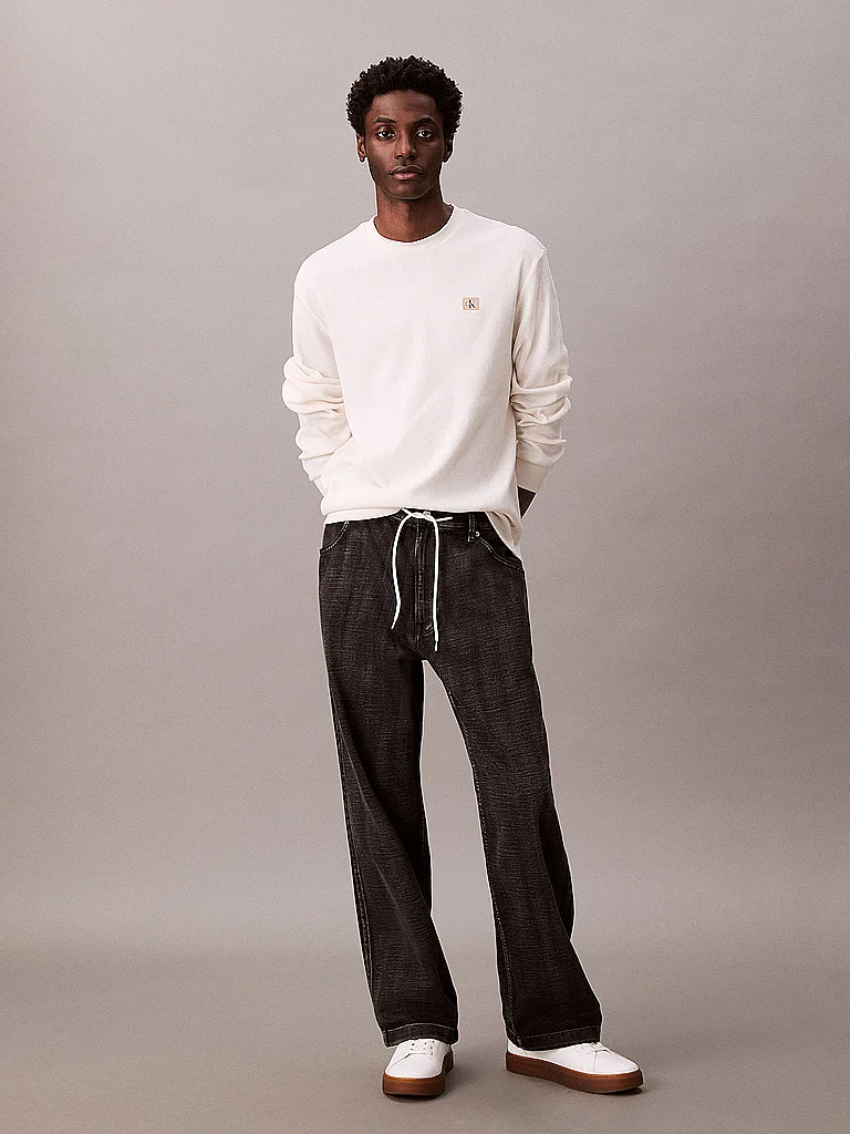 Calvin Klein Jeans T-shirt à Manches Longues Lv040em217 Tofu M Homme 3